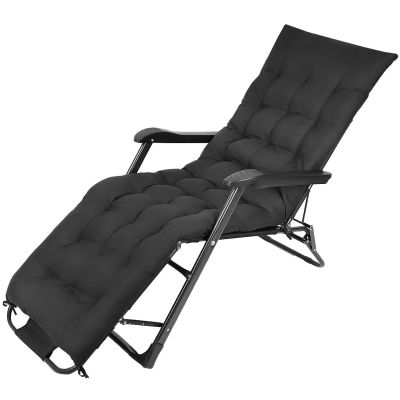 5. FOTEL WIELOPOZYCYJNY BALATON Z PODUSZKĄ I ZAGŁÓWKIEM CZARNY