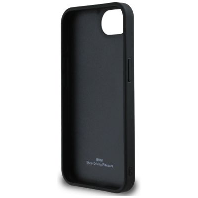 7. Etui BMW Leather Hot Stamp na iPhone 16e - czarne