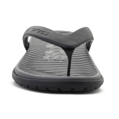 2. CROCS COAST FLIP BLACK/SLATE GREY 212035-0DD
