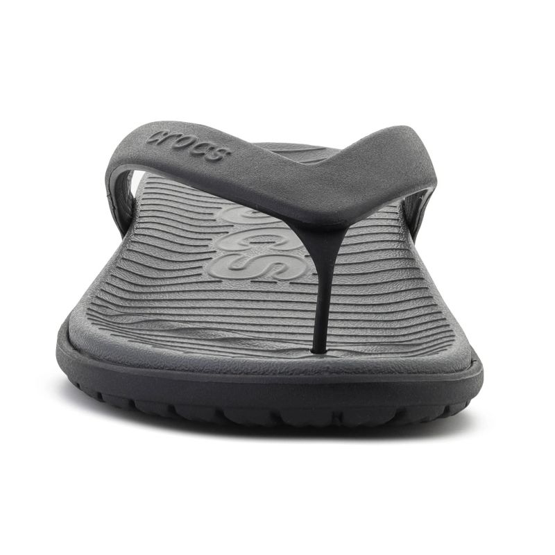 2. CROCS COAST FLIP BLACK/SLATE GREY 212035-0DD