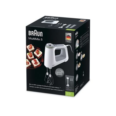 5. Braun HM 5107 WH Mikser ręczny 750 W Szary, Biały