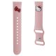 3. Pasek Hello Kitty Silicone Kitty Head uniwersalny 22mm - różowy