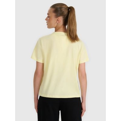 2. T-shirt z nadrukiem damsk 4F 4FRAW25TTSHF3229-73S