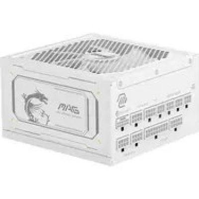 10. MSI MAG A1000GL PCIE5 WHITE moduł zasilaczy 1000 W 24-pin ATX ATX Biały
