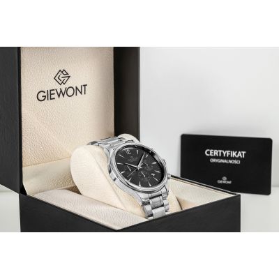 7. Zegarek Męski Giewont Chronograph Sapphire Srebrny GW6310-B2