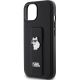 6. Etui Karl Lagerfeld Gripstand Saffiano Choupette Pins na iPhone 15 Plus / 14 Plus - czarne
