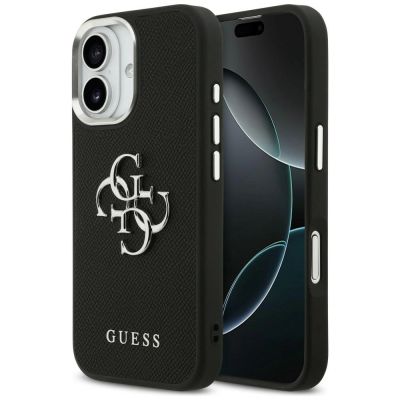9. Etui Guess Grained Big 4G Classic Logo na iPhone 17 - czarne