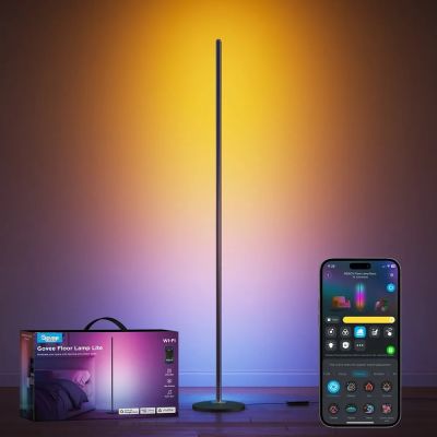 4. Lampa podłogowa RGBICW Govee H8076 Floor Lamp Lite, 1000lm, 2.4GHz Wi-Fi + Bluetooth
