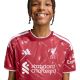 7. Koszulka dla dzieci adidas Liverpool FC 26/27 Home Jersey czerwona KB8255