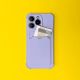 5. Card Armor Case etui pokrowiec do Xiaomi Redmi 10X 4G / Xiaomi Redmi Note 9 portfel na kartę silikonowe pancerne etui Air Bag pomarańczowy