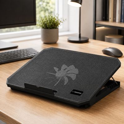 6. Podstawka chłodząca pod notebook Esperanza EA141 (17.x cala; 1 wentylator; HUB)
