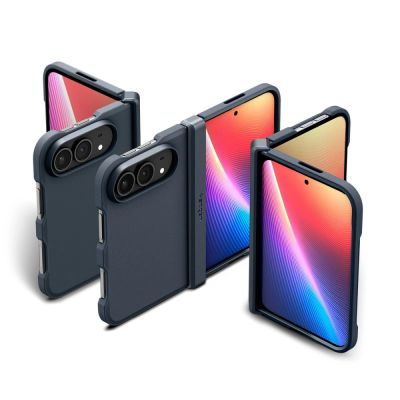 3. Etui Spigen Tough Armor T MagSafe na iPhone Duo - granatowe