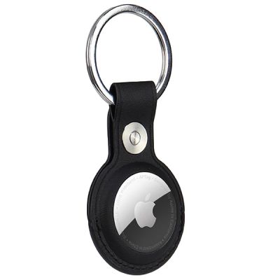 4. Etui Audi Synthetic Leather na AirTag - czarne