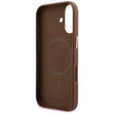 7. Etui Karl Lagerfeld Karl Head Logo MagSafe do iPhone 17 - brązowe