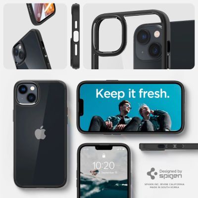 11. Etui Spigen Ultra Hybrid na iPhone 14 Plus - czarny mat