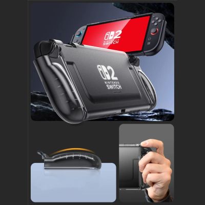 5. Etui Supcase Crystal na Nintendo Switch 2 - przezroczysto-czarne