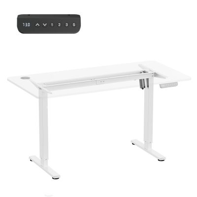 10. ERGO OFFICE BIURKO ELEKTRYCZNE REGULACJA MAX WYS. 1160MM, MAX - 80 KG, BEZ BLATU DO PRACY STOJĄCO SIEDZĄCEJ, BIAŁE ER-400 W