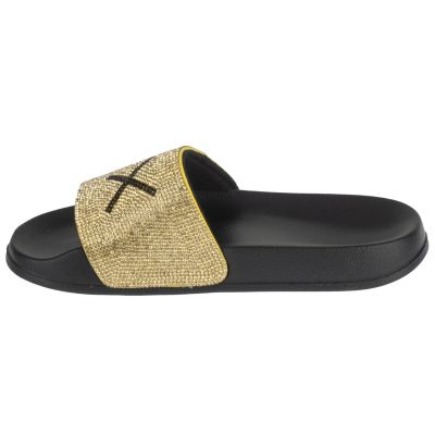 2. SUN68 Slippers Strass Logo X36211-1143 Złote 39