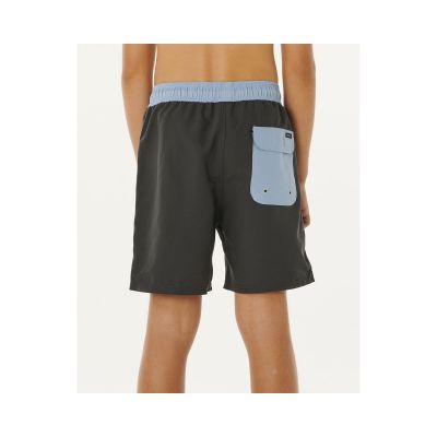 2. Boardshorty chłopięce RIP CURL Eternal Shred Block Volley-Boy czarne