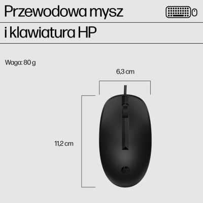 36. HP Przewodowa mysz i klawiatura 225 Combo