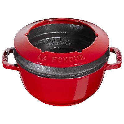 6. Zestaw do fondue Staub - 18 cm, Czerwony