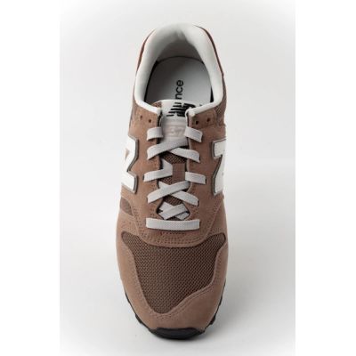 7. New Balance buty sportowe męskie sneakersy 373 brązowe skórzane