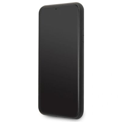 4. Etui Karl Lagerfeld Saffiano Karl&Choupette Head na iPhone 11 Pro Max - czarne