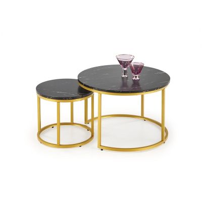 TABLE COFFEE PAOLA BLACK 60X40CM