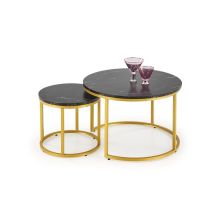 TABLE COFFEE PAOLA BLACK 60X40CM