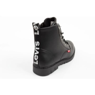 4. Levi's buty trzewiki dziewczęce Pasadene SE za kostkę czarne na zamek