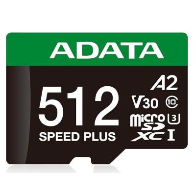 10. Karta pamięci MEMORY MICRO SDXC 512GB UHS-I ADATA UD512GUI3V30A2SP-RA1