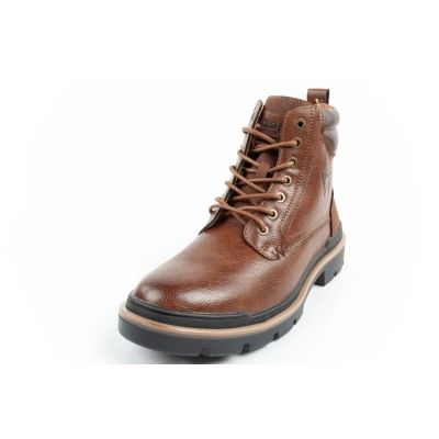 3. Wrangler Nevada buty męskie sztyblety trzewiki eleganckie modne sznurowane brązowe