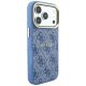 4. Etui Guess Embossed 4G Classic MagSafe na iPhone 17 Pro / 18 Pro - niebieskie