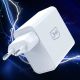 6. Ładowarka sieciowa 3mk FlowPower 45W 1A1C PD3.0 QC4+ - biała