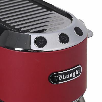 12. Ekspres kolbowy DeLonghi Dedica Style EC 685.R (1300W; kolor czerwony)
