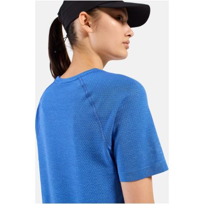 3. Koszulka damska Odlo T-shirt crew neck s/s ESSENTIAL SEAMLESS niebieska