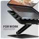 4. Axagon STND-LQB Laptop-Ständer, Doppelgelenk, höhenverstellbar, faltbar Podstawka pod notebooka i tablet Czarny 43,9 cm (17.3")