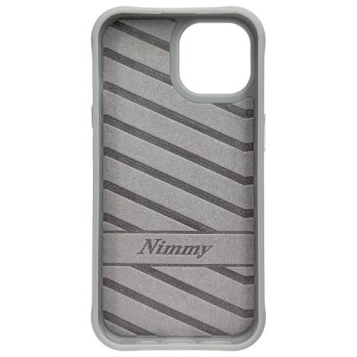 5. Etui Nimmy Glasses Cool Cat na iPhone 15 - szare