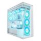 Okno Arctic Xtender Weiß Transparentes Glasfenster mit GPU mount