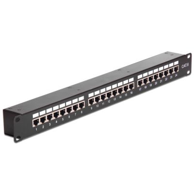 4. Patch Panel Delock 43295 - Cat6 - Montaż w szafie - 1U - 44 mm - 44 mm