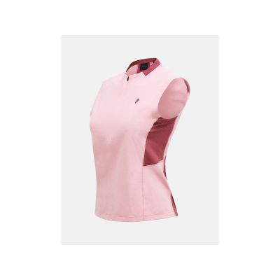 3. Koszulka damska PEAK PERFORMANCE W Mountainbreath Sleveless Polo kolor różowy