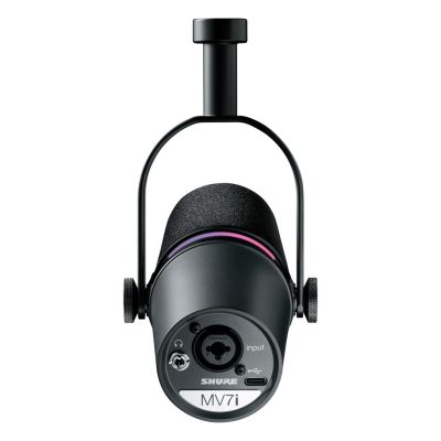 8. Shure MV7i - Inteligentny mikrofon z interfejsem US