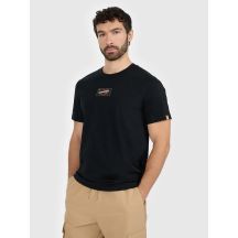 T-shirt regular z nadrukiem męski 4F 4FRAW25TTSHM3377-20S