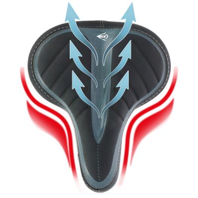 14. SIODŁO ROWEROWE TURYSTYCZNE MIEJSKIE NA SPRĘŻYNACH 20x25CM DUNLOP