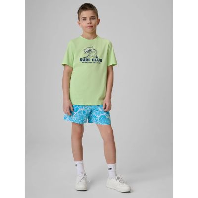 5. Spodenki plażowe boardshorty chłopięce 4F 4FJRSS26UBDSM212-90A
