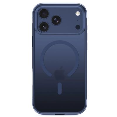 4. Etui Tech-Protect MagAir MagSafe CC na iPhone 18 Pro / 17 Pro - ciemnoniebieskie matowe