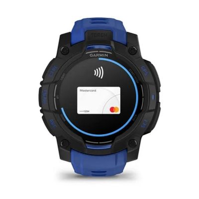 9. Smartwatch GARMIN Instinct 3 AMOLED 45mm Black/Bolt Blue