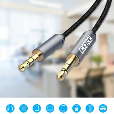 6. Kabel Choetech AUX002 mini jack 3.5mm (męski) / mini jack 3.5mm (męski) 1.2m - czarny
