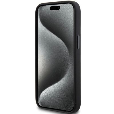 5. Etui Karl Lagerfeld Silicone Choupette Metal Pin na iPhone 15 Plus / 14 Plus - czarne