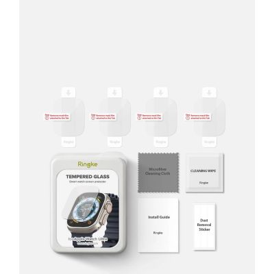 12. Szkło hartowane Ringke ID FC Glass 4-pack na Apple Watch Ultra 1 / 2 (49 mm)